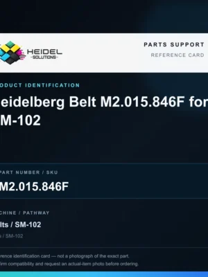 Heidel Solutions reference identification card; not an exact part photograph