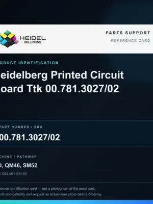 Heidel Solutions reference identification card; not an exact part photograph