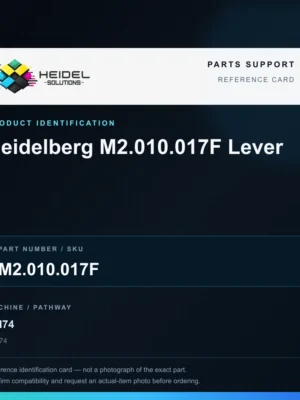 Heidel Solutions reference identification card; not an exact part photograph