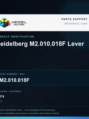 Heidel Solutions reference identification card; not an exact part photograph