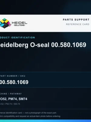 Heidel Solutions reference identification card; not an exact part photograph