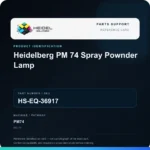 Heidel Solutions reference identification card; not an exact part photograph