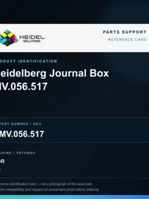 Heidel Solutions reference identification card; not an exact part photograph