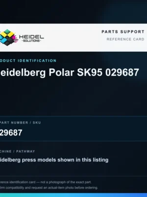 Heidel Solutions reference identification card; not an exact part photograph