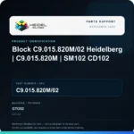 Heidel Solutions reference identification card; not an exact part photograph