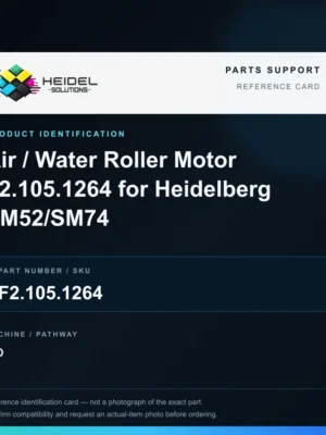 Heidel Solutions reference identification card; not an exact part photograph