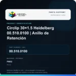 Heidel Solutions reference identification card; not an exact part photograph