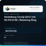 Heidel Solutions reference identification card; not an exact part photograph