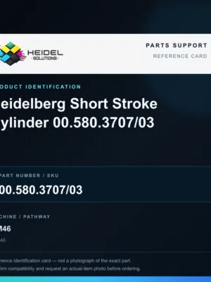 Heidel Solutions reference identification card; not an exact part photograph
