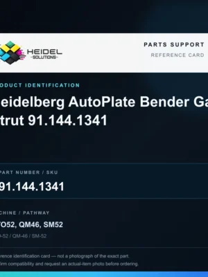 Heidel Solutions reference identification card; not an exact part photograph
