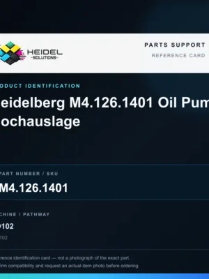 Heidel Solutions reference identification card; not an exact part photograph