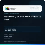 Heidel Solutions reference identification card; not an exact part photograph