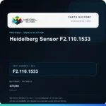 Heidel Solutions reference identification card; not an exact part photograph